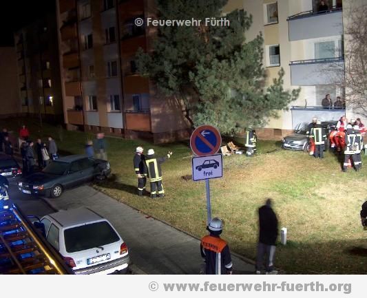Rettungskräfte an der Einsatzstelle