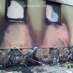 Kleinkrafträder nach dem Feuer